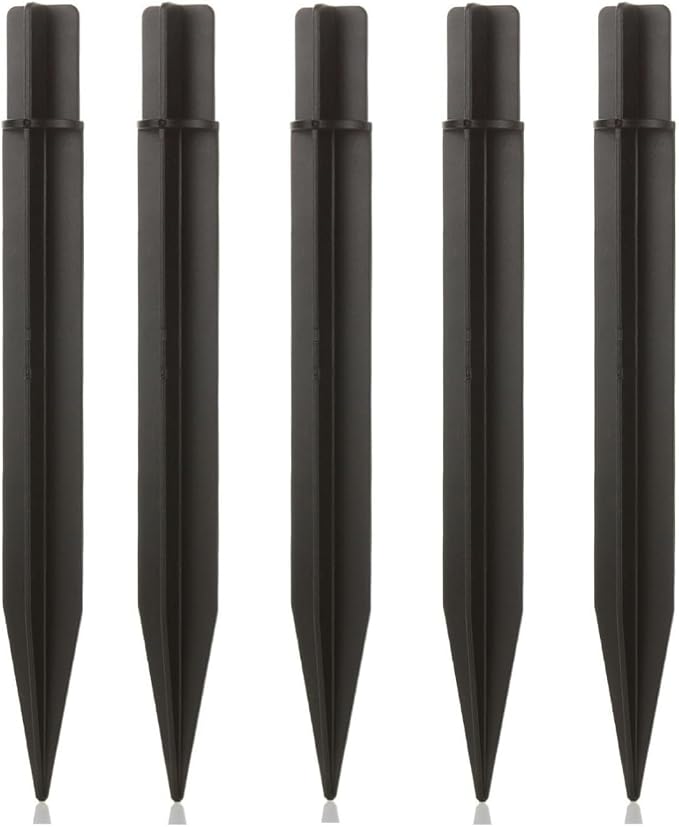 8.25" Reinforced ABS Plastic Solar Ground Spikes by Unknown