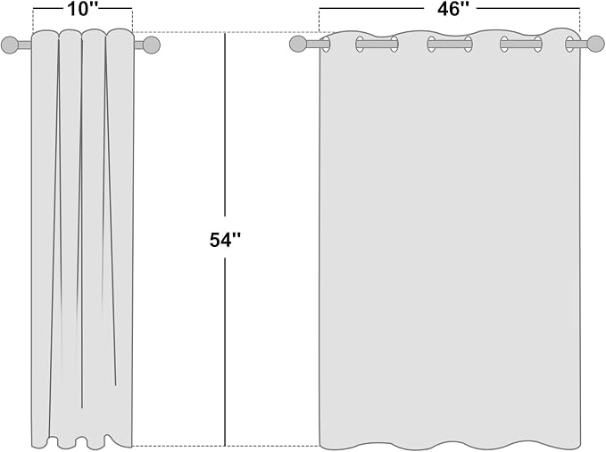NICETOWN Blackout Living Room Curtain 102 inch Length - Image 2