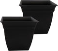 The HC Companies 12 Inch Eclipse Square Planter Pots by TheHCCompanies