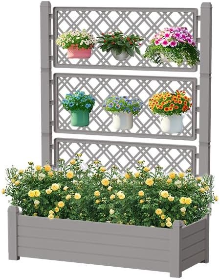EasyUp Raised Garden Bed with Trellis by EASYUP