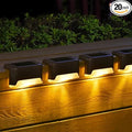SOLPEX 20 Pack Solar Deck Lights Outdoor, Waterproof Led Lights by Solpex