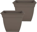 The HC Companies 12 Inch Eclipse Square Planter Pots by TheHCCompanies