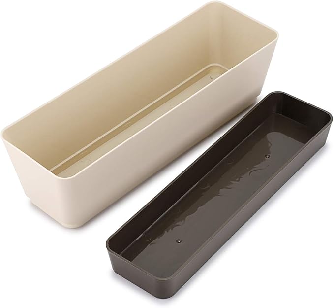 Skelang 2 Pcs Rectangular Plant Pot, Window Planter Box - Image 2