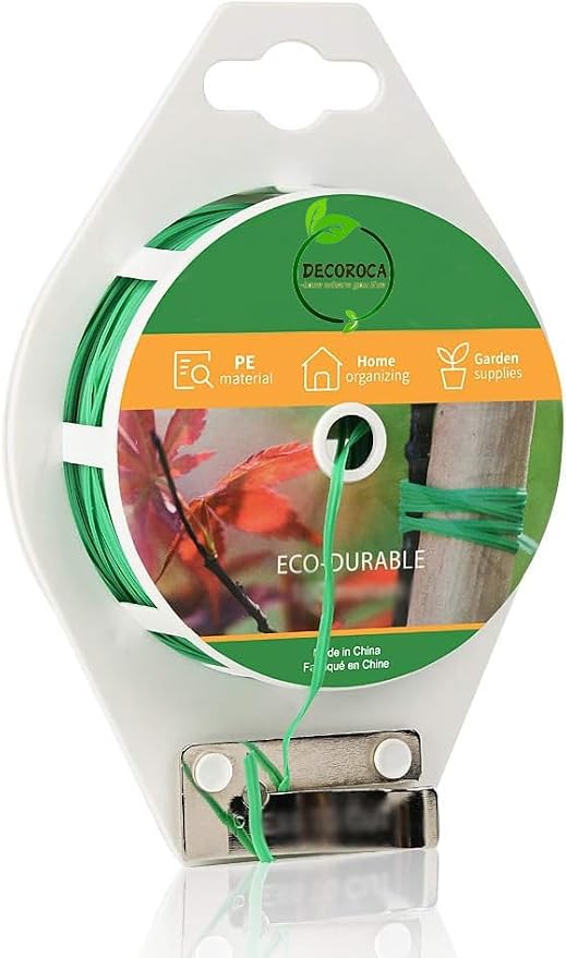 Decoroca Plant Twist Ties, Garden Plant Wire Ties Reusable, Sturdy Plant Ties - Image 2