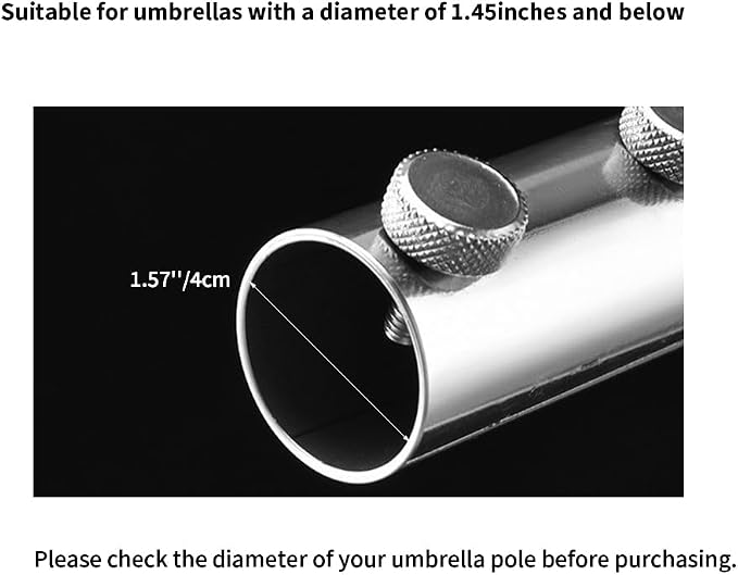 Portable Beach Umbrella Sand Anchor, Stainless Steel Lawn Umbrella Base Holder - Image 4