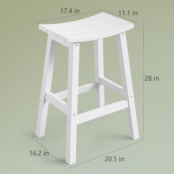 Stoog Weatherproof Bar Stools Set of 4, - Image 3