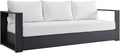 Modway Tahoe Aluminum Outdoor Patio Sofa in Gray White by Modway