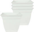 The HC Companies 8 Inch Eclipse Square Planter Pots by TheHCCompanies