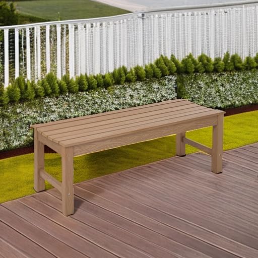 Stoog Outdoor Bench, 2-Person Patio Backless Bench - Image 2
