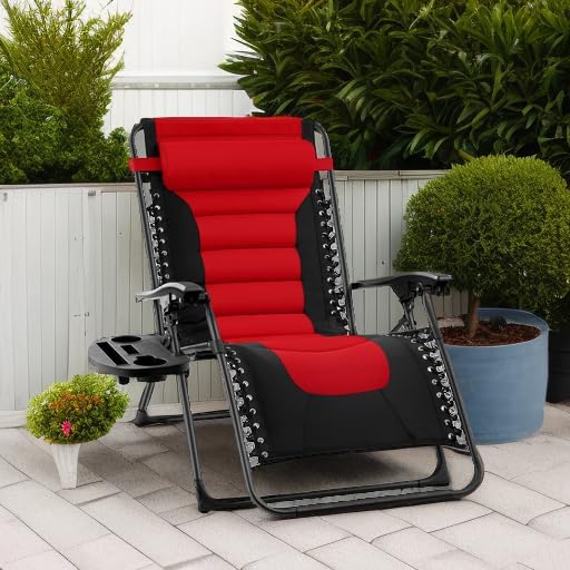 Best Choice Products Oversized Padded Zero Gravity Chair, Folding Outdoor Patio - Image 2