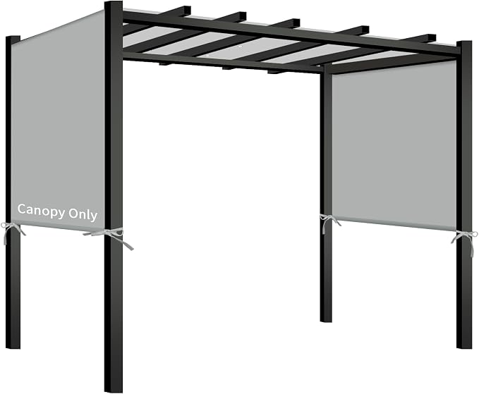 17x6.8 Ft Universal Pergola Replacement Canopy, Outdoor Canopy Shade Cover by TNGAN