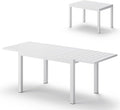 All-Aluminum Expandable Outdoor Patio Dining Table by Oasbira