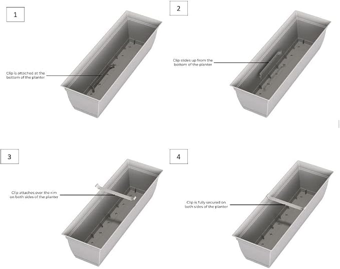 The HC Companies 24" Eclipse Plastic Window Box 7.76"x24"x6.57" in Clay Color - Image 6