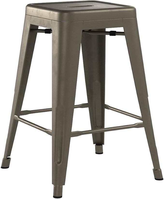 Furmax 24 Inch Metal Bar Stools Set of 4, Counter Height Bar Stools Height High - Image 6