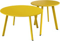 Grand patio Round Patio Coffee Table 2PC Weather Resistant Nesting Tables by GrandPatio