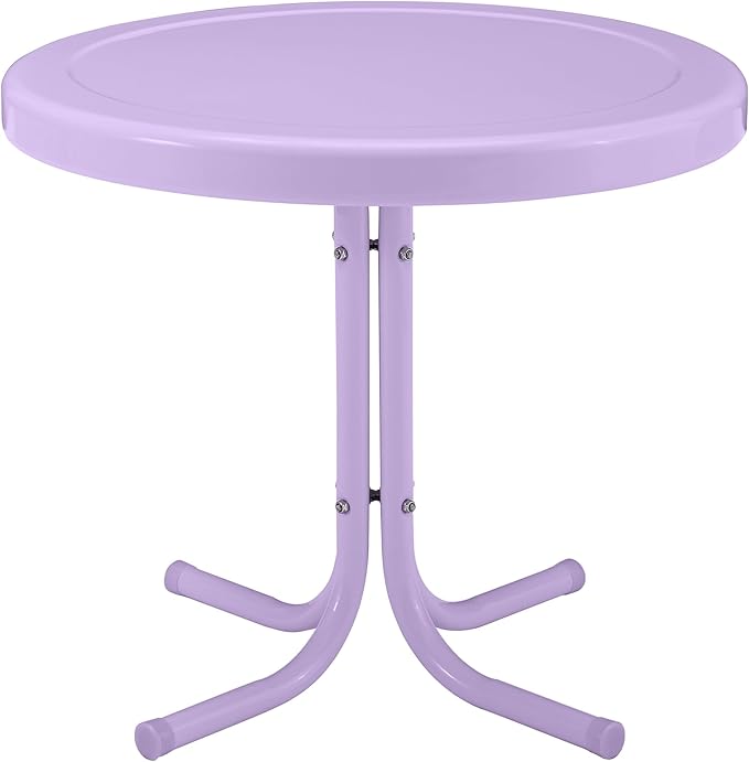 Crosley Furniture Griffith Weather Resistant Retro Metal Outdoor Side Table by CrosleyFurniture