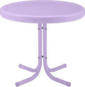 Crosley Furniture Griffith Weather Resistant Retro Metal Outdoor Side Table by CrosleyFurniture