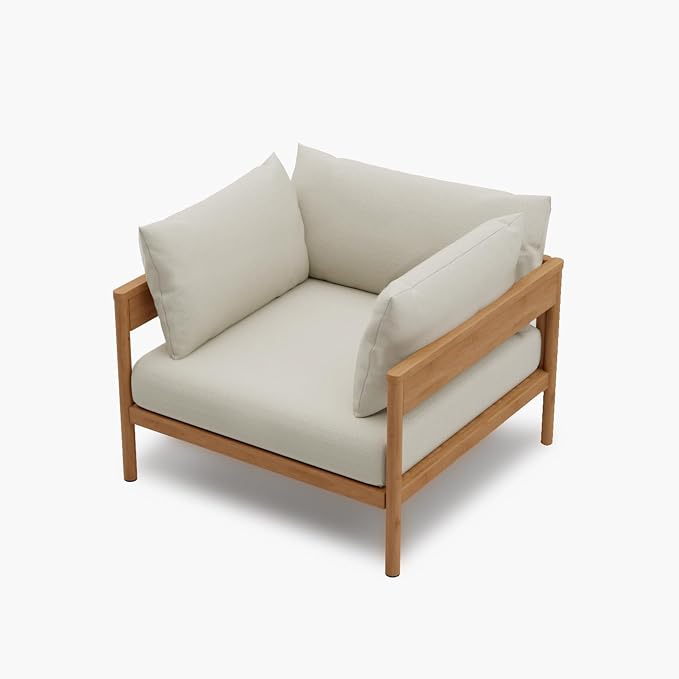 Acanva Modern Outdoor Patio Furniture Set, All-Weather Aluminium Conversation - Image 4