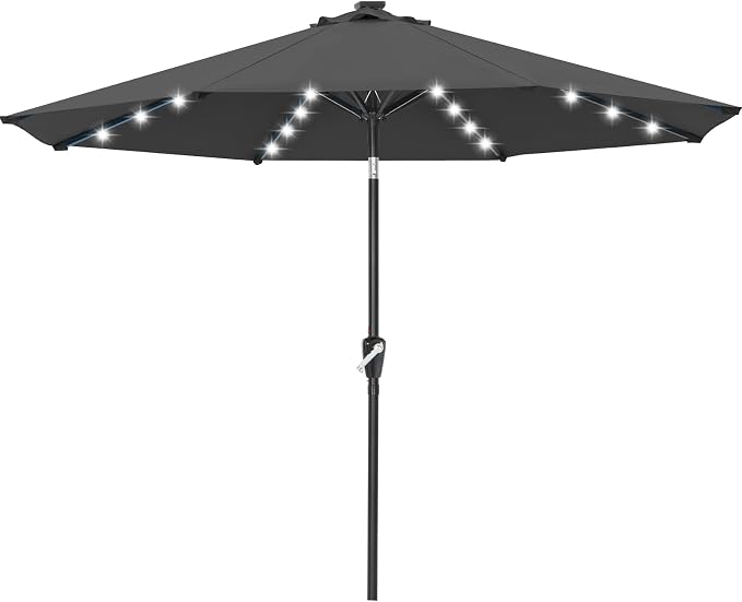 ABCCANOPY 10FT Durable Solar Led Patio Umbrellas by ABCCANOPY