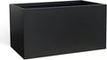 Galvanized Steel Planter Black Metal Outdoor Planter Powder Coated 32" x 12" x by DISCOVERINGBEAUTY