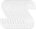 30 Pack 3 Inch White S Hooks, Vinyl Coated Heavy Duty S Hook by DINGEEUtilityHook