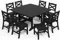Outdoor Dining Set, HDPE 9-Piece Patio Table and Chairs Set, All-Weather by Unknown
