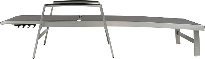 Christopher Knight Home Patio Aluminum Chaise Lounge, Adjustable Mesh Chaise - Image 6
