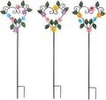 Metal Flowers Decorative Garden Stakes, 22.1 ''H Heart Shape Metal Flowers by SATHGA