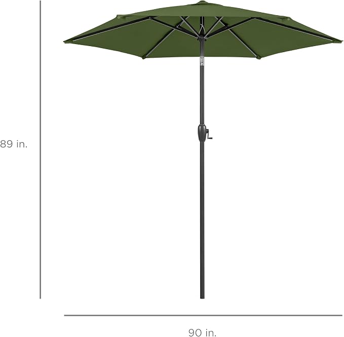 Best Choice Products 7.5ft Heavy-Duty Round Outdoor Market Table Patio Umbrella - Image 7