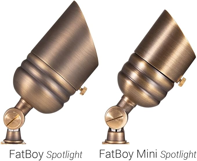 VOLT Fat Boy 12V Brass Outdoor Mini Spotlight - Image 5