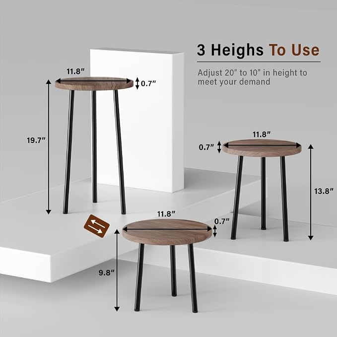 Plant Stand Indoor Tall: Corner Wood Plant Stand 2 Pack Mid Century Modern Decor - Image 2