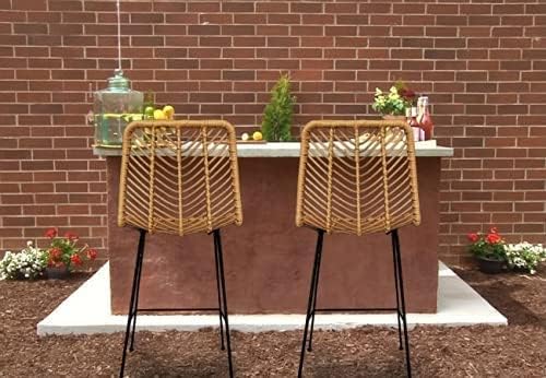 First of a Kind 40.5" Rattan Bar Stool - Image 6