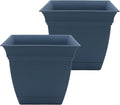 The HC Companies 10 Inch Eclipse Square Planter Pots by TheHCCompanies