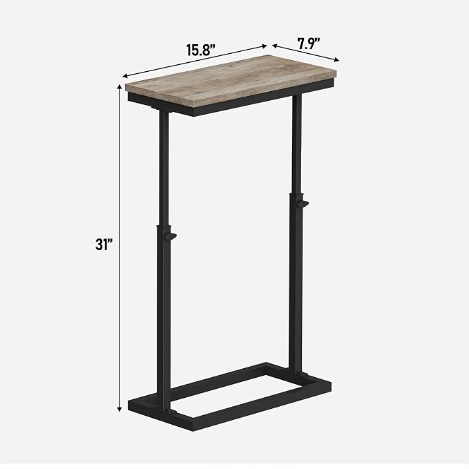 TUTOTAK End Table, Side Table, Tall Couch Table, Sofa Table, Living Room - Image 7