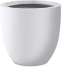 Kante 14 Inch Dia Round Concrete Planter, Indoor Outdoor Large Plant Pot by Kante