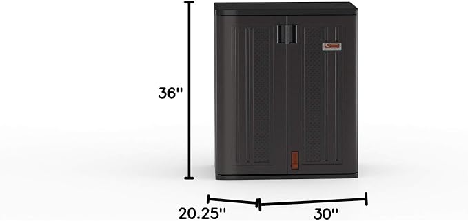 Suncast Heavy-Duty Resin Outdoor Storage Cabinet, Made in The USA - Image 3