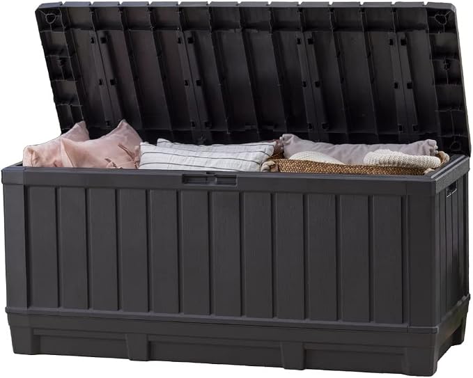 Keter Kentwood 92 Gallon Resin Deck Box-Organization and Storage by Keter