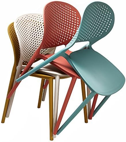 2xhome Patio Dining Chair | Modern Stackable Outdoor Pool Side Chair | Weather - Image 8