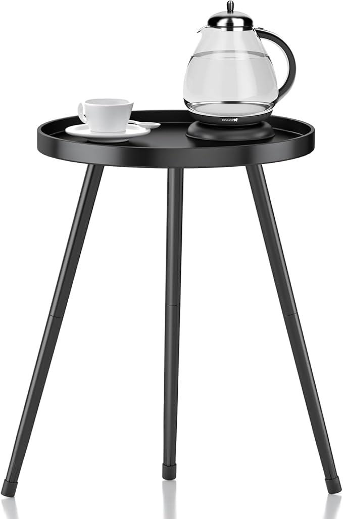 SYQ Round Metal Side Table Small End Table by SYQ