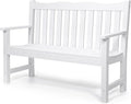 Stoog 2-Person Outdoor Bench, All-Weather HIPS Plastic Garden Bench by Stoog