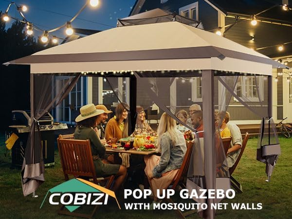 COBIZI 11x11 FT Pop up Gazebo Canopy Tent - Image 9