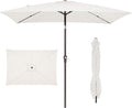 JEAREY 6.5x10 ft Rectangular Patio Umbrellas Rectangle Outdoor Umbrella by JEAREYOutdoorsCollection