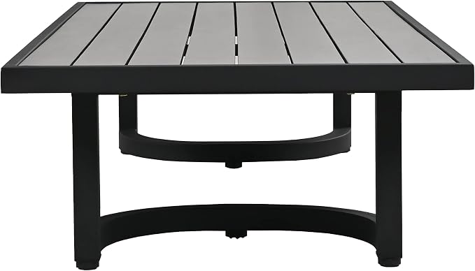 LUMISOL Aluminum Outdoor Patio Sectional Sofa Set, 4-Piece Modern Conversation - Image 6