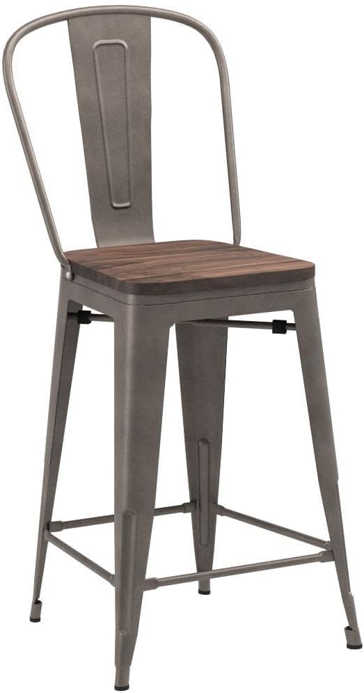 Yongqiang 24 inch Bar Stools Set of 4 Kitchen Counter Height Bar Chairs Modern - Image 4