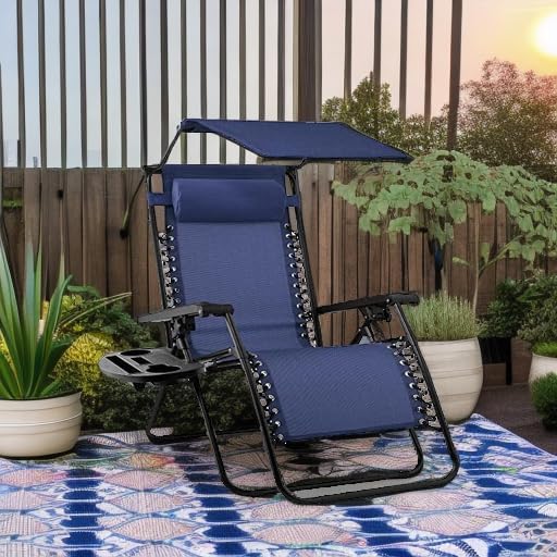 Best Choice Products Folding Zero Gravity Outdoor Recliner Patio Lounge Chair - Image 2