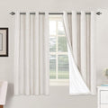 H.VERSAILTEX Linen Blackout Curtains 63 Inches Long 100% Absolutely Blackout by HVERSAILTEX