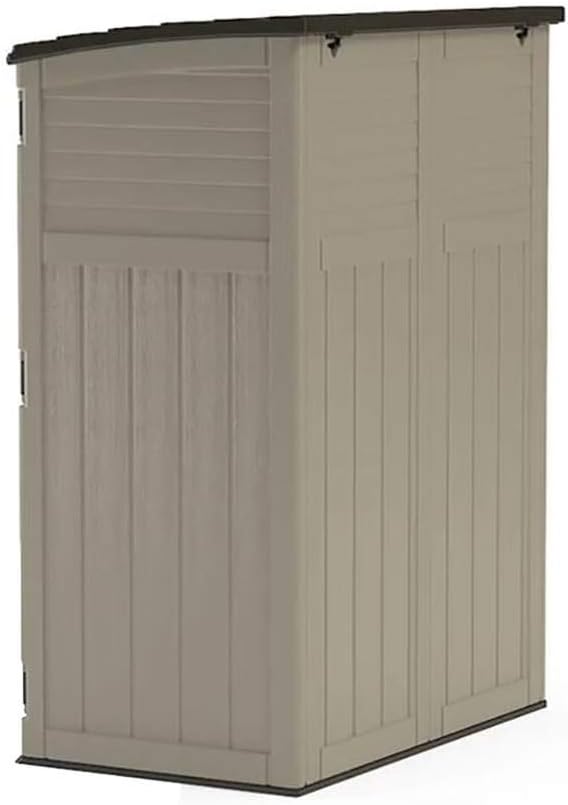 Suncast Outdoor Storage Shed, Water Resistant Resin Vertical Outdoor Storage - Image 9