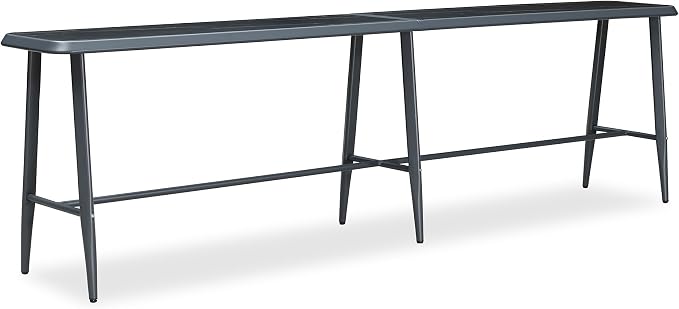 PURPLE LEAF Outdoor High Bar Table Extra-Long Rectangular Patio Pub Balcony by PURPLELEAF