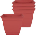 The HC Companies 6 Inch Eclipse Square Planter Pots by TheHCCompanies