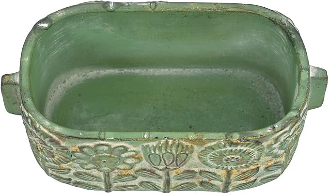 8 inch Green Pots Planters Indoor Plants Succulent Pots Rectangle Window Box - Image 6